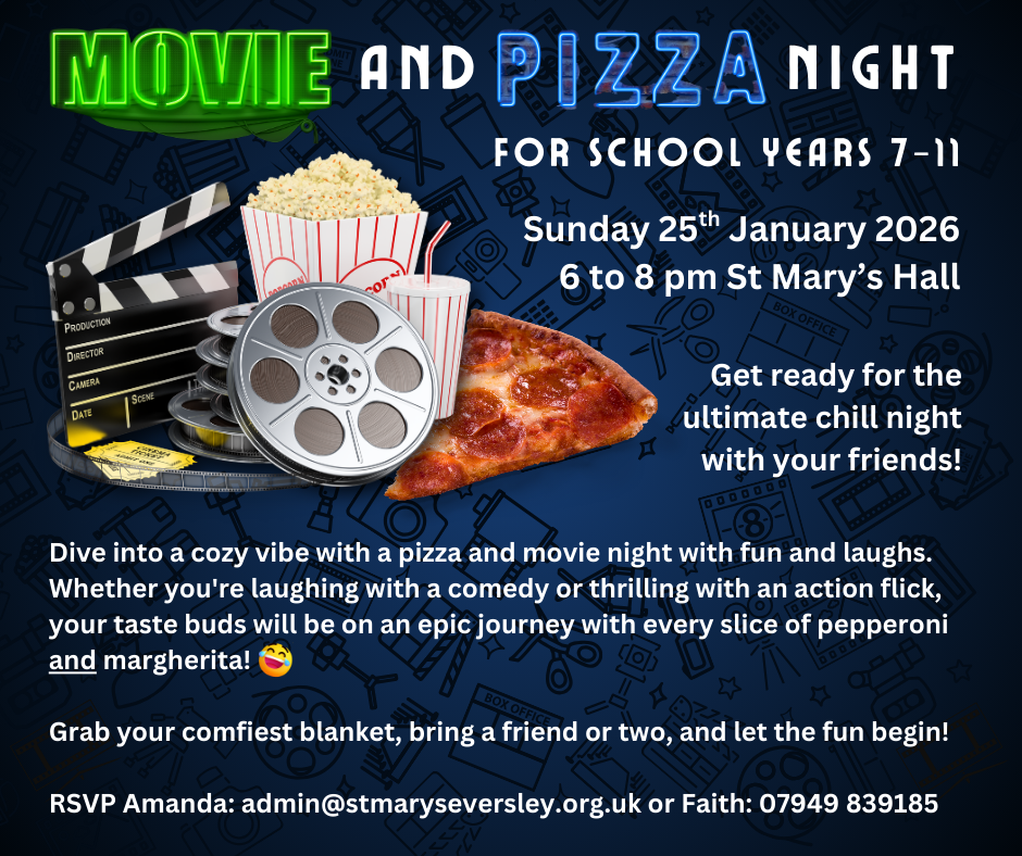 Youth Pizza and Movie Night - Sunday 25th January