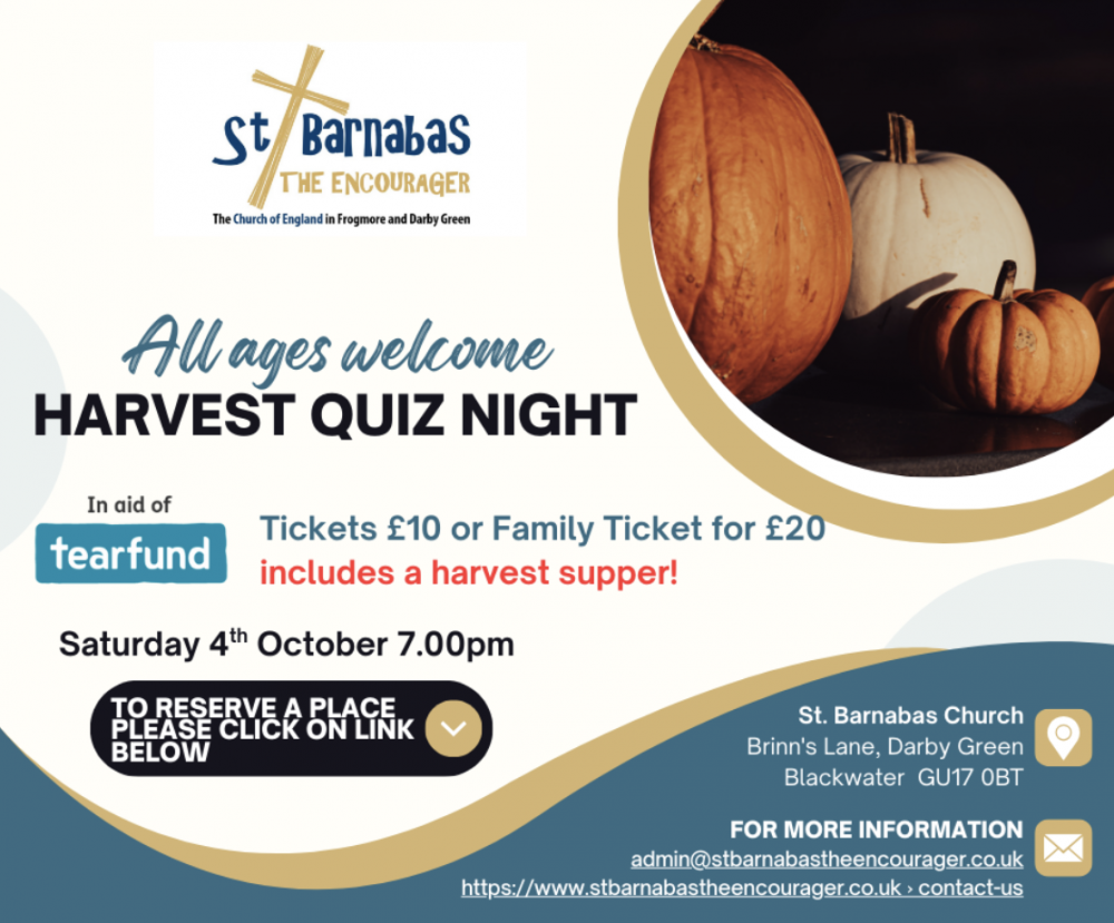 Benefice Harvest Supper and Quiz